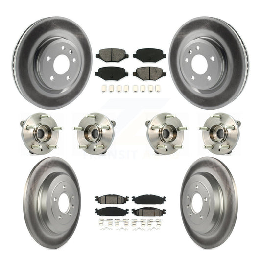 [Avant + Arrière] Kit d'ensemble roulement de roue et moyeu pour Ford Taurus Flex Lincoln MKT MKS KBB-112291