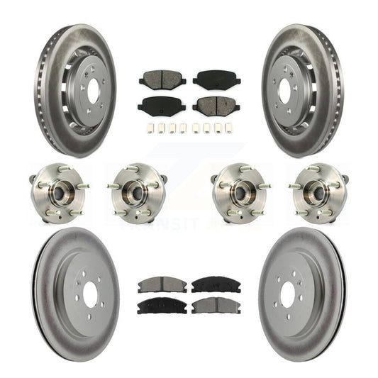 [Avant + Arrière] Kit d'ensemble roulement de roue et moyeu pour Lincoln MKS Ford Flex Taurus MKT KBB-112292