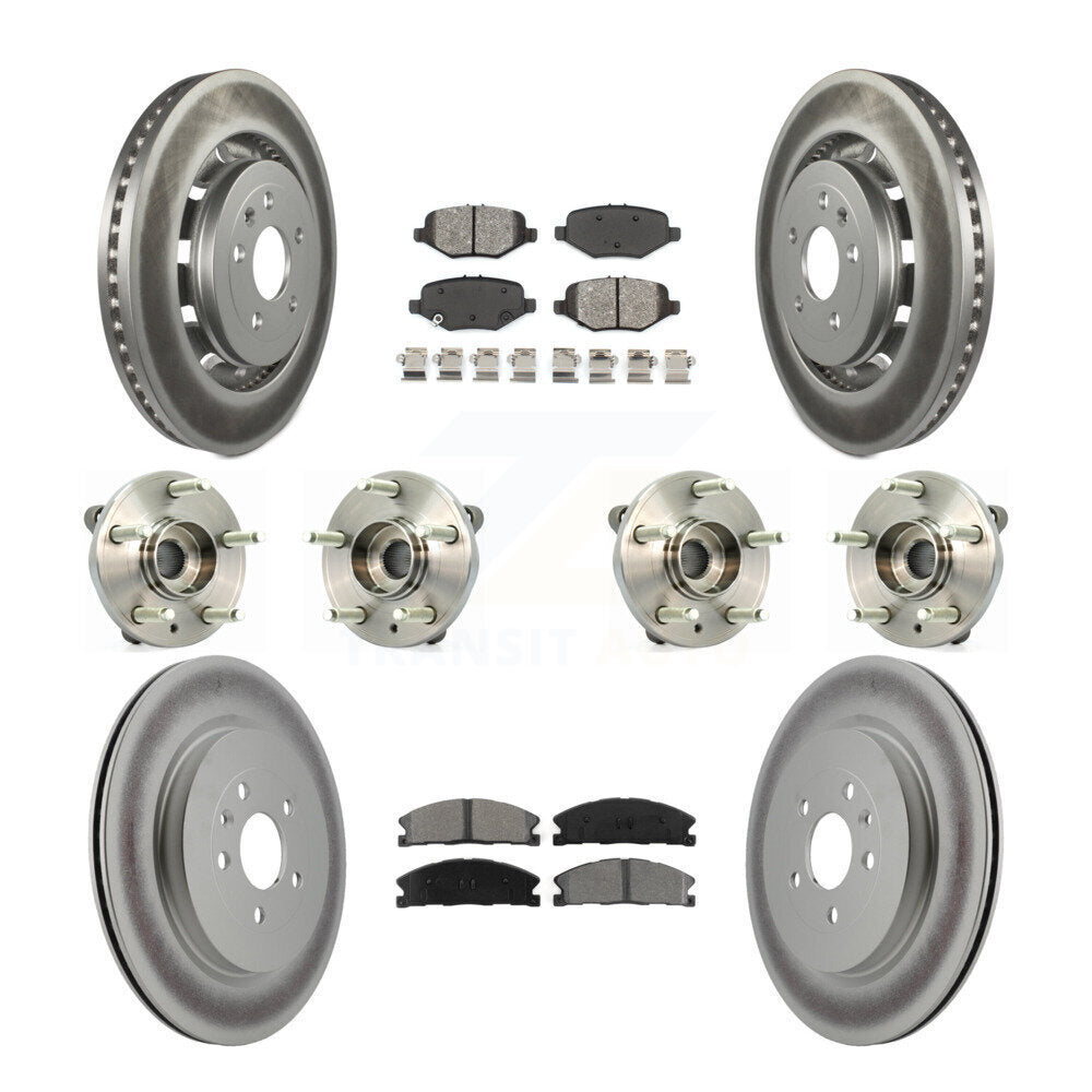 [Avant + Arrière] Kit d'ensemble roulement de roue et moyeu pour Ford Flex Taurus Lincoln MKS KBB-112293