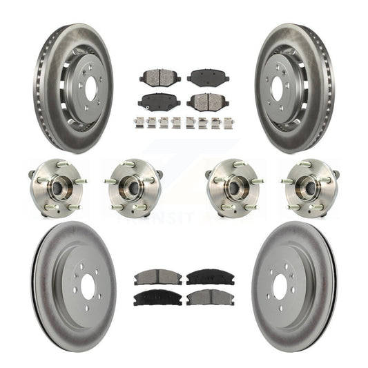 [Avant + Arrière] Kit d'ensemble roulement de roue et moyeu pour Ford Flex Taurus Lincoln MKS KBB-112293