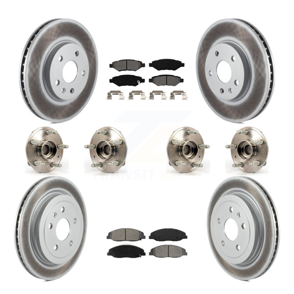 [Avant + Arrière] Kit d'ensemble roulement de roue et moyeu pour Cadillac CTS sans Heavy Duty Brakes KBB-112297