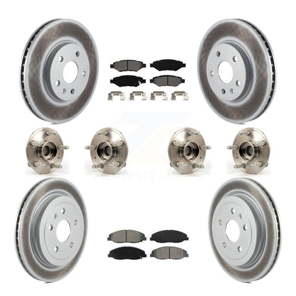 [Avant + Arrière] Kit d'ensemble roulement de roue et moyeu pour Cadillac CTS sans Heavy Duty Brakes KBB-112297