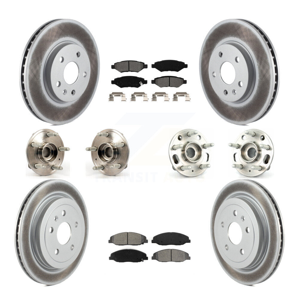 [Avant + Arrière] Kit d'ensemble roulement de roue et moyeu pour Cadillac CTS sans Heavy Duty Brakes KBB-112299