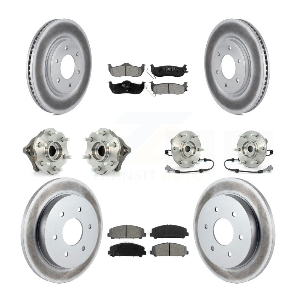[Avant + Arrière] Kit d'ensemble roulement de roue et moyeu pour 2008 Nissan Armada AWD 4WD avec Internal ABS KBB-112311