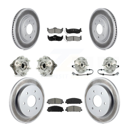 [Avant + Arrière] Kit d'ensemble roulement de roue et moyeu pour 2008 Nissan Armada AWD 4WD avec Internal ABS KBB-112311