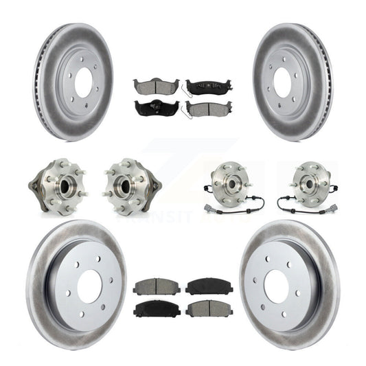 [Avant + Arrière] Kit d'ensemble roulement de roue et moyeu pour 2008 Nissan Armada AWD 4WD avec Internal ABS KBB-112311