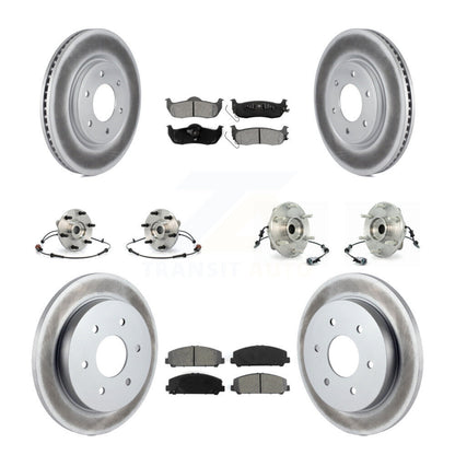 [Avant + Arrière] Kit d'ensemble roulement de roue et moyeu pour 2007 INFINITI QX56 From 04 07 KBB-112313
