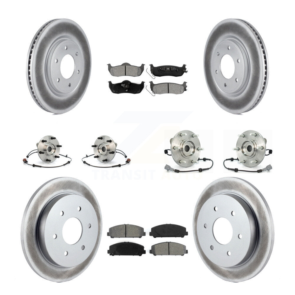 [Avant + Arrière] Kit d'ensemble roulement de roue et moyeu pour Nissan Armada INFINITI QX56 KBB-112314