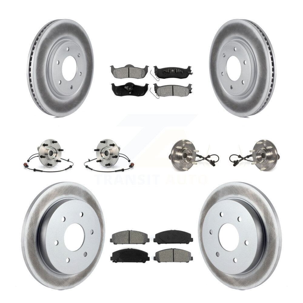 [Avant + Arrière] Kit d'ensemble roulement de roue et moyeu pour 2012 Nissan Armada 4WD From 12 11 KBB-112315