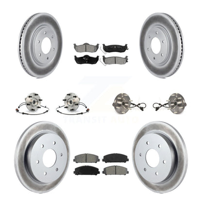 [Avant + Arrière] Kit d'ensemble roulement de roue et moyeu pour 2012 Nissan Armada 4WD From 12 11 KBB-112315