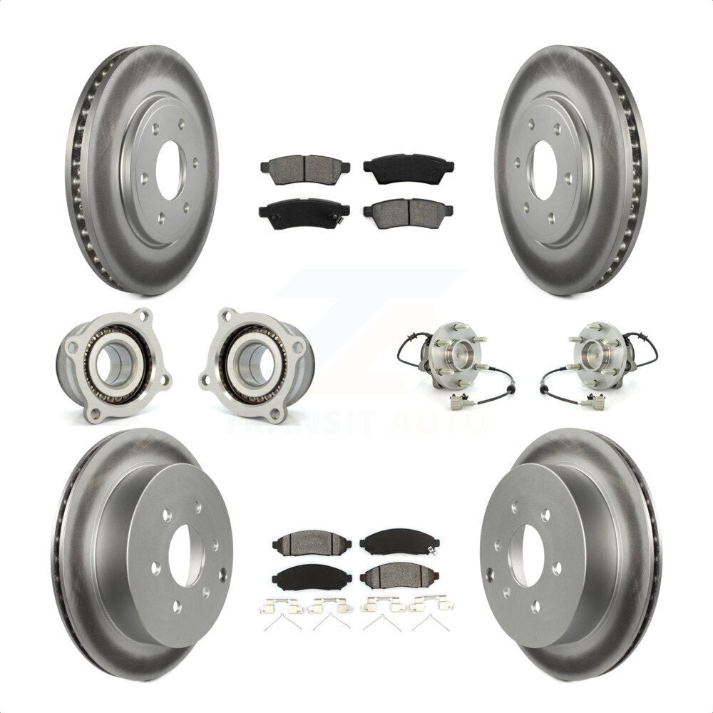 [Avant + Arrière] Kit d'ensemble roulement de roue et moyeu pour Nissan Frontier Suzuki Equator KBB-112316 par Transit Auto