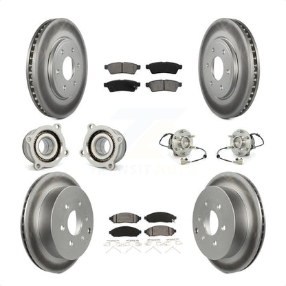 [Avant + Arrière] Kit d'ensemble roulement de roue et moyeu pour Nissan Frontier Suzuki Equator KBB-112316 par Transit Auto