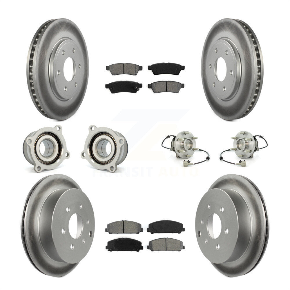 [Avant + Arrière] Kit d'ensemble roulement de roue et moyeu pour Suzuki Equator KBB-112317 par Transit Auto
