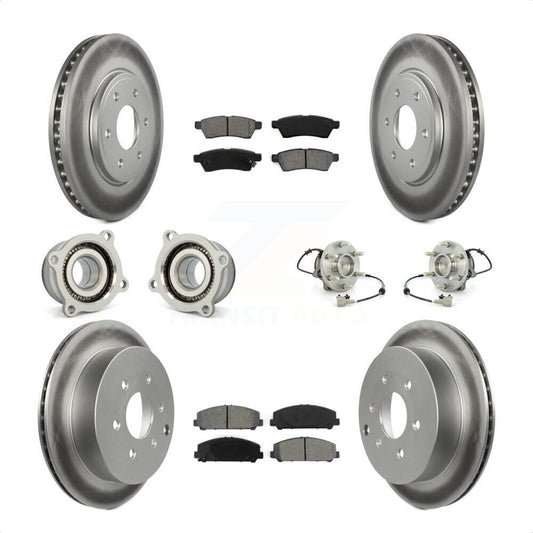 [Avant + Arrière] Kit d'ensemble roulement de roue et moyeu pour Suzuki Equator KBB-112317 par Transit Auto