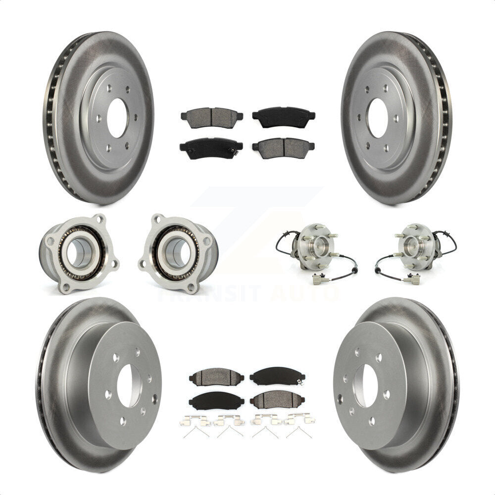 [Avant + Arrière] Kit d'ensemble roulement de roue et moyeu pour Nissan Frontier Xterra Suzuki Equator KBB-112318 par Transit Auto
