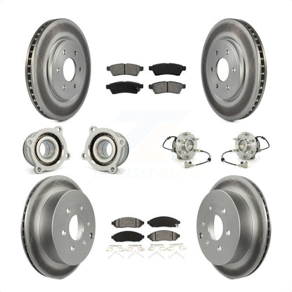 [Avant + Arrière] Kit d'ensemble roulement de roue et moyeu pour Nissan Frontier Xterra Suzuki Equator KBB-112318 par Transit Auto