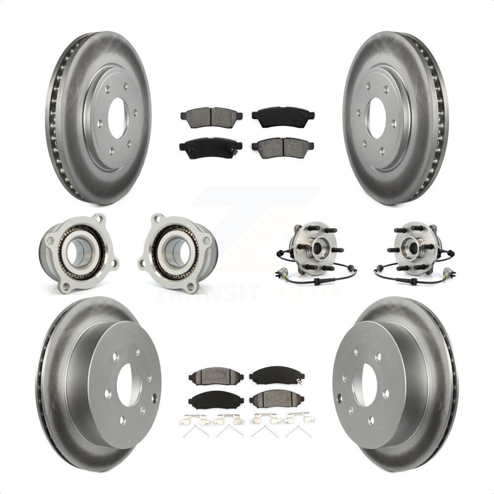 [Avant + Arrière] Kit d'ensemble roulement de roue et moyeu pour Nissan Frontier KBB-112320 par Transit Auto