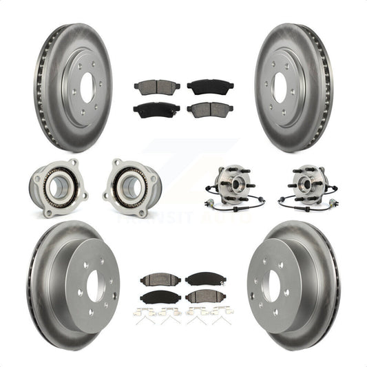 [Avant + Arrière] Kit d'ensemble roulement de roue et moyeu pour Nissan Frontier KBB-112320 par Transit Auto
