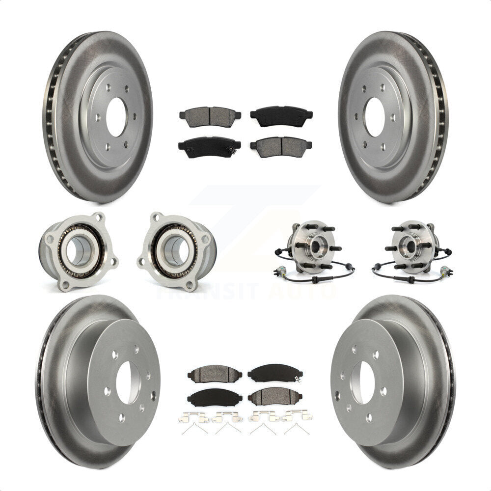 [Avant + Arrière] Kit d'ensemble roulement de roue et moyeu pour Nissan Frontier Xterra Suzuki Equator KBB-112321 par Transit Auto