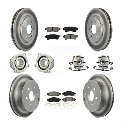 [Avant + Arrière] Kit d'ensemble roulement de roue et moyeu pour Nissan Frontier Xterra Suzuki Equator KBB-112321 par Transit Auto