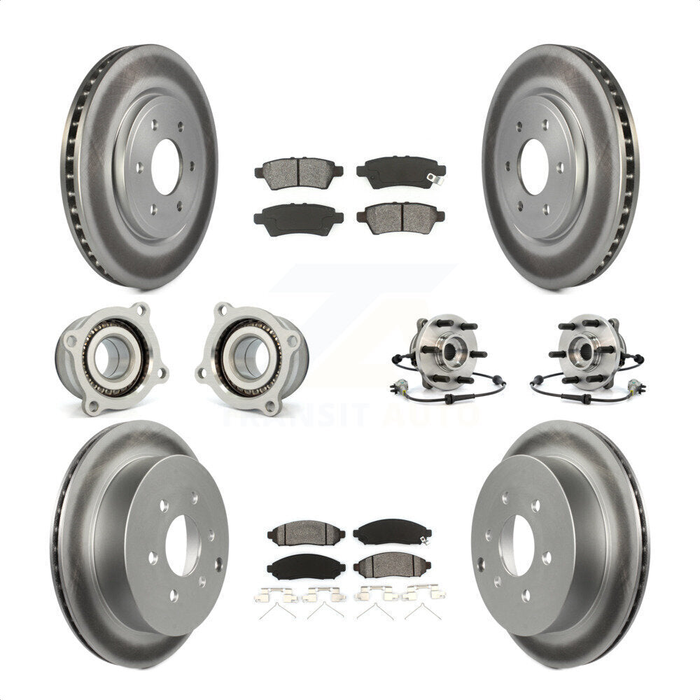 [Avant + Arrière] Kit d'ensemble roulement de roue et moyeu pour 2006-2007 Nissan Xterra 4WD avec Automatic transmission KBB-112322 par Transit Auto