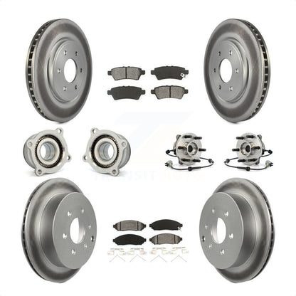 [Avant + Arrière] Kit d'ensemble roulement de roue et moyeu pour 2006-2007 Nissan Xterra 4WD avec Automatic transmission KBB-112322 par Transit Auto