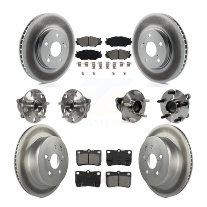 [Avant + Arrière] Kit d'ensemble roulement de roue et moyeu pour 2010-2013 Lexus IS250 C avec RWD Vehicles Built Canadian Market KBB-112323