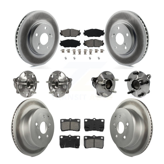 [Avant + Arrière] Kit d'ensemble roulement de roue et moyeu pour 2010-2013 Lexus IS250 C avec RWD Vehicles Built Canadian Market KBB-112323