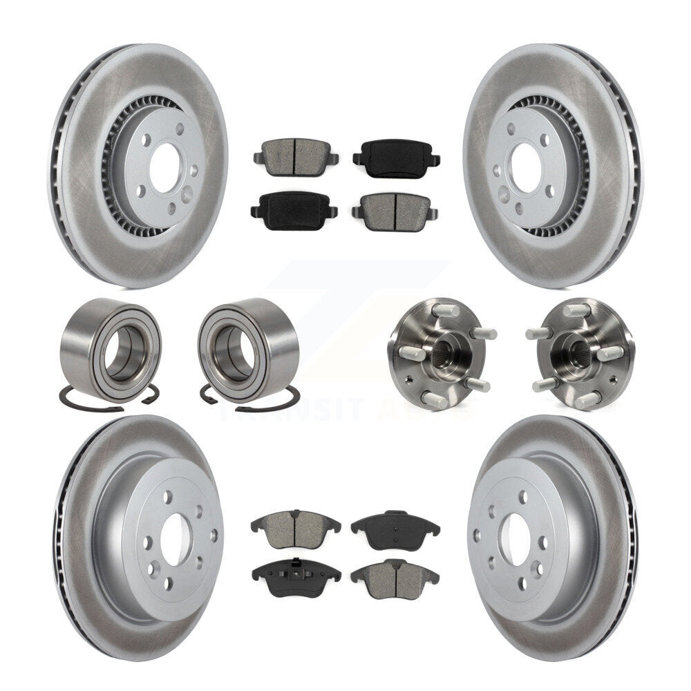 [Avant + Arrière] Kit d'ensemble roulement de roue et moyeu pour 2008-2011 Land Rover LR2 KBB-112332