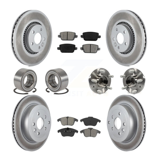 [Avant + Arrière] Kit d'ensemble roulement de roue et moyeu pour 2008-2011 Land Rover LR2 KBB-112332