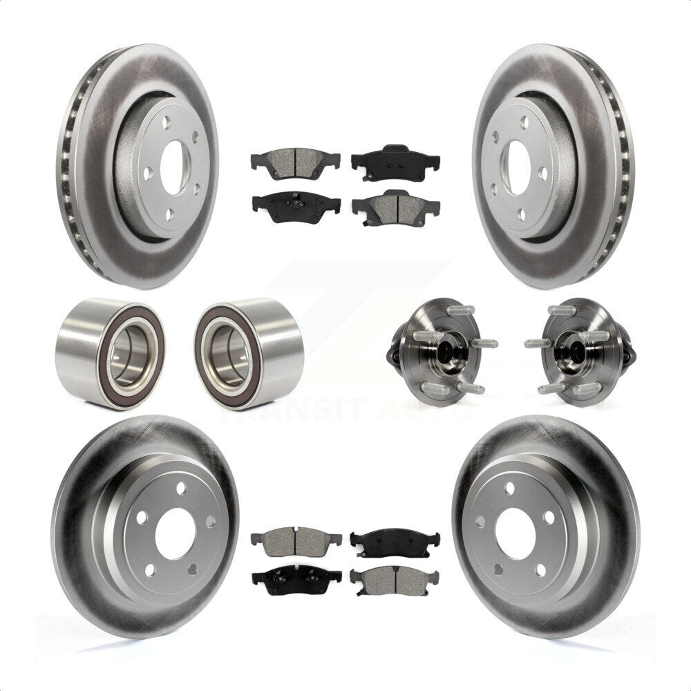 [Avant + Arrière] Kit d'ensemble roulement de roue et moyeu pour Dodge Durango KBB-112333 par Transit Auto
