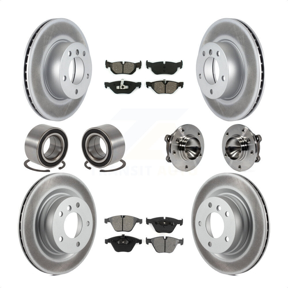 [Avant + Arrière] Kit d'ensemble roulement de roue et moyeu pour 2007 BMW 323i avec 312mm Diameter Rotor KBB-112383 par Transit Auto