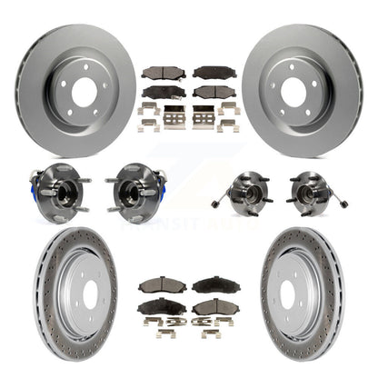 [Avant + Arrière] Kit d'ensemble roulement de roue et moyeu pour 2006-2008 Cadillac XLR Naturally Aspirated avec Heavy Duty Brakes KBB-112537