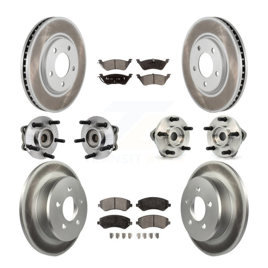 [Avant + Arrière] Kit d'ensemble roulement de roue et moyeu pour 2003 Chrysler Voyager Drum rear brakes avec Non-ABS KBB-112548