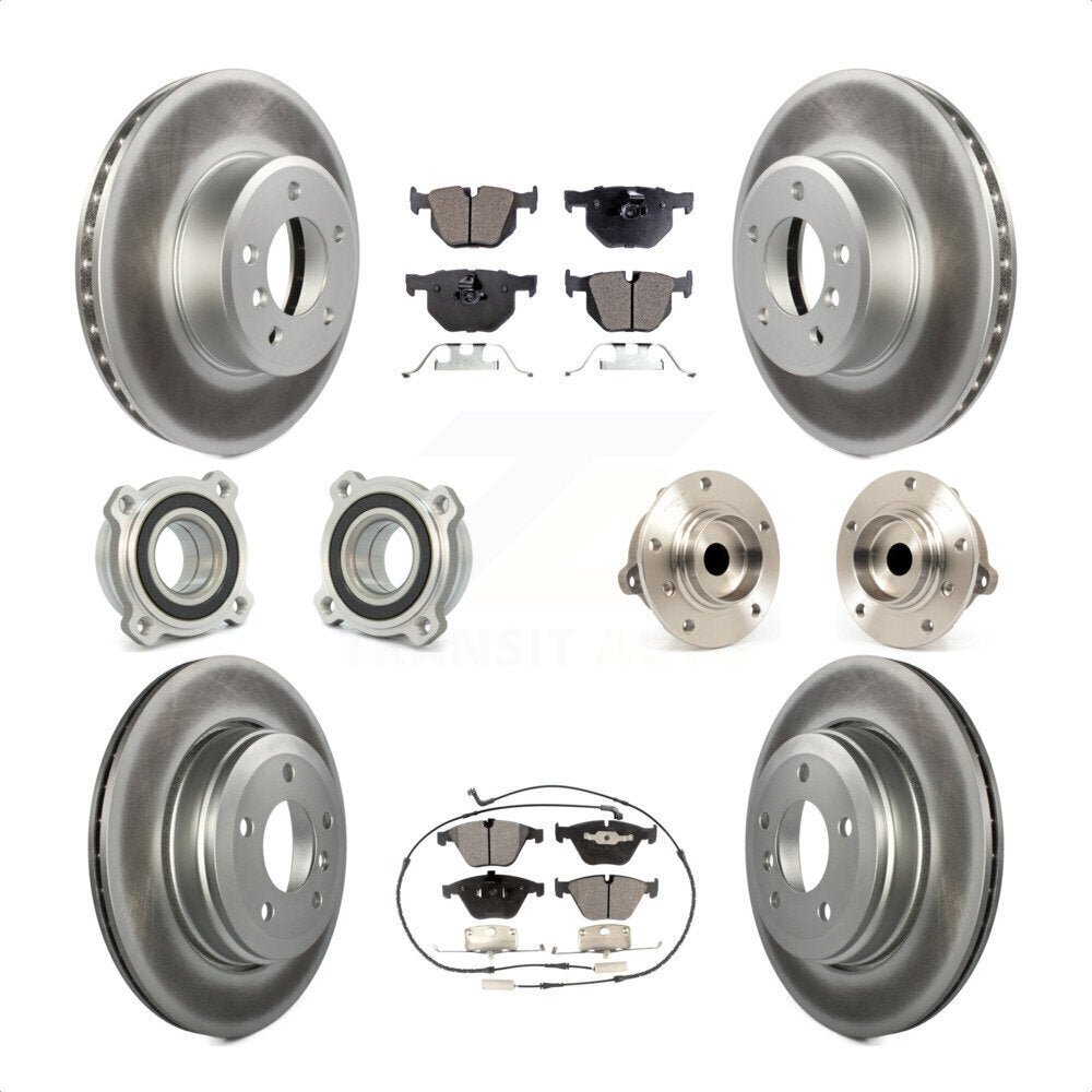 [Avant + Arrière] Kit d'ensemble roulement de roue et moyeu pour BMW 530i 525i 528i KBB-112557 par Transit Auto