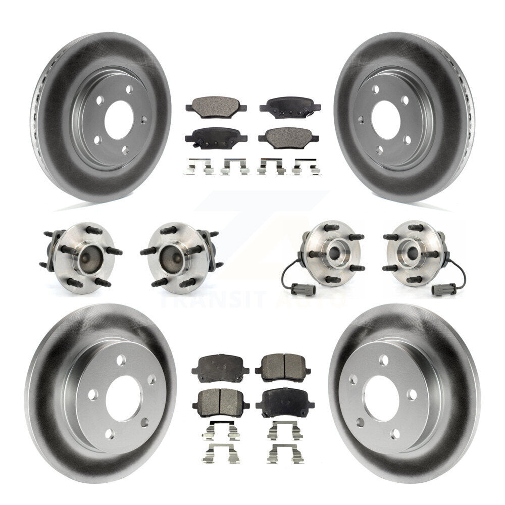 [Avant + Arrière] Kit d'ensemble roulement de roue et moyeu pour Chevrolet Cobalt Saturn Ion avec 5 Lug Wheels KBB-112572