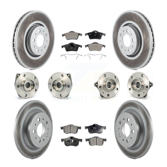[Avant + Arrière] Kit d'ensemble roulement de roue et moyeu pour 2008 Volvo S60 AWD avec 316mm Diameter Rotor KBB-112576