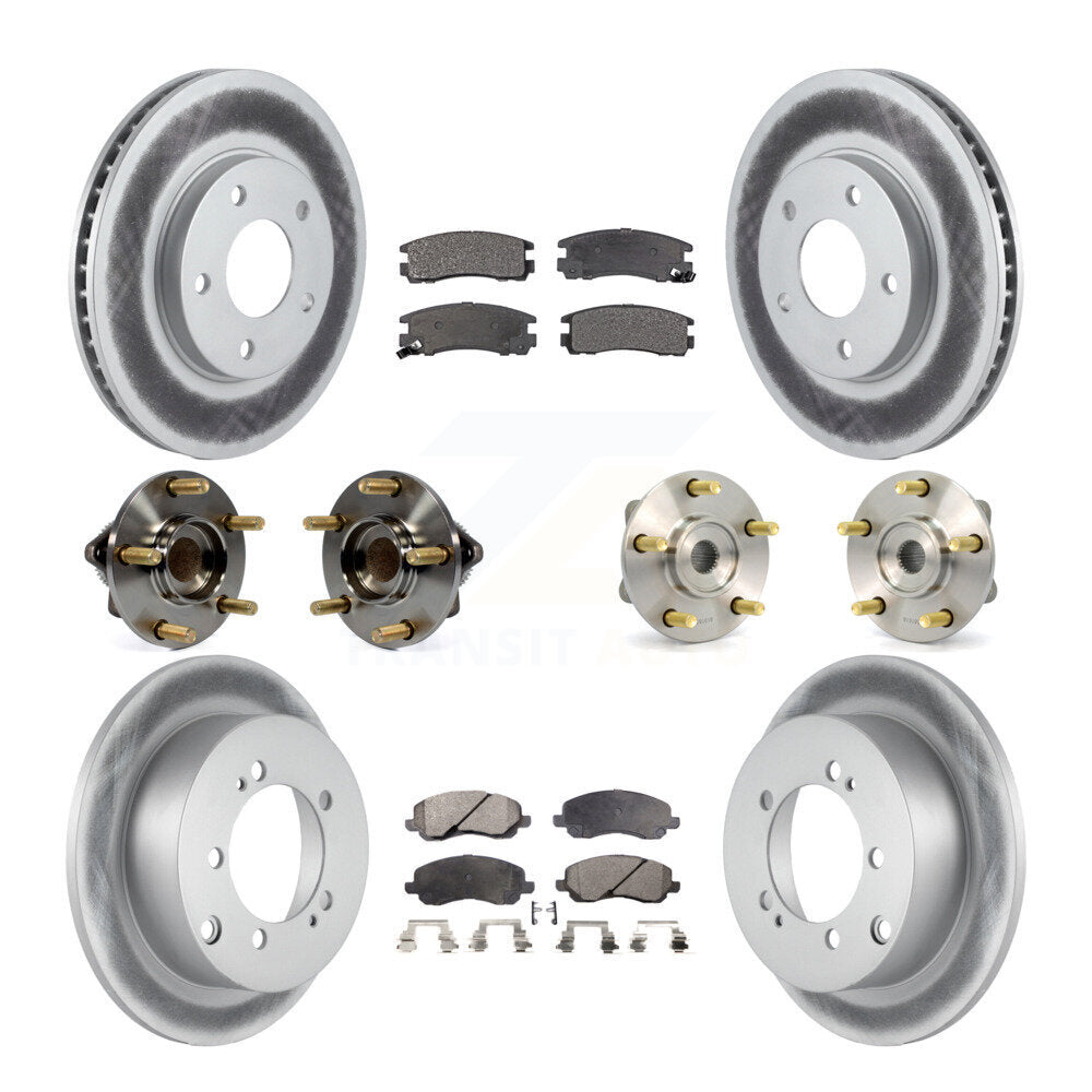 [Avant + Arrière] Kit d'ensemble roulement de roue et moyeu pour 2005 Mitsubishi Eclipse rear brakes avec 4-Wheel ABS KBB-112577