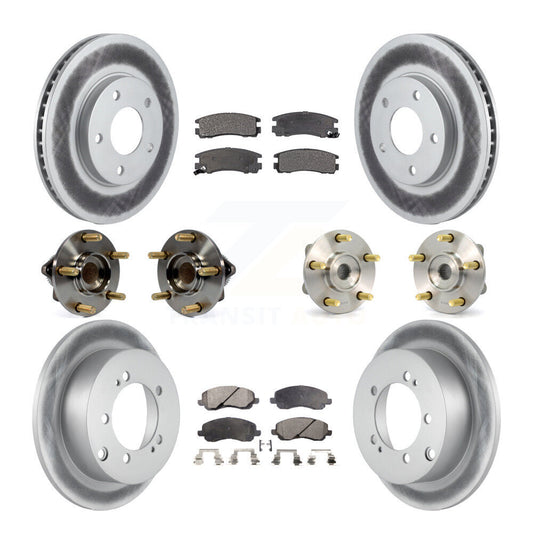 [Avant + Arrière] Kit d'ensemble roulement de roue et moyeu pour 2005 Mitsubishi Eclipse rear brakes avec 4-Wheel ABS KBB-112577