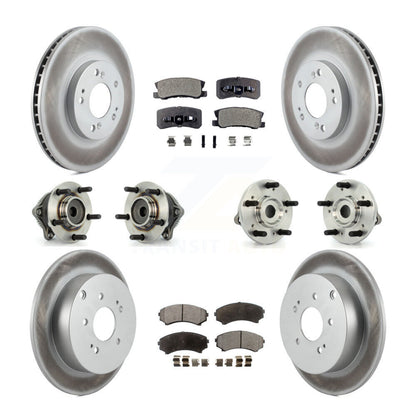 [Avant + Arrière] Kit d'ensemble roulement de roue et moyeu pour Mitsubishi Endeavor FWD KBB-112588