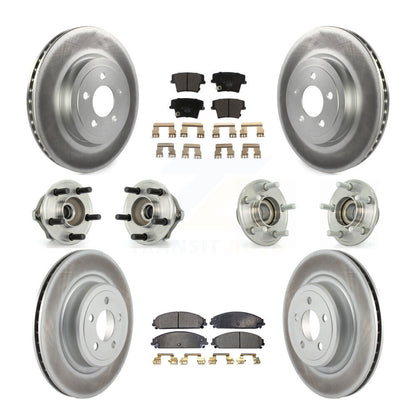 [Avant + Arrière] Kit d'ensemble roulement de roue et moyeu pour 2006-2008 Dodge Charger RWD avec 5.7L 3.5L avec Police Package KBB-112600