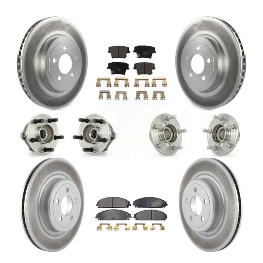 [Avant + Arrière] Kit d'ensemble roulement de roue et moyeu pour 2006-2008 Dodge Charger RWD avec 5.7L 3.5L avec Police Package KBB-112600