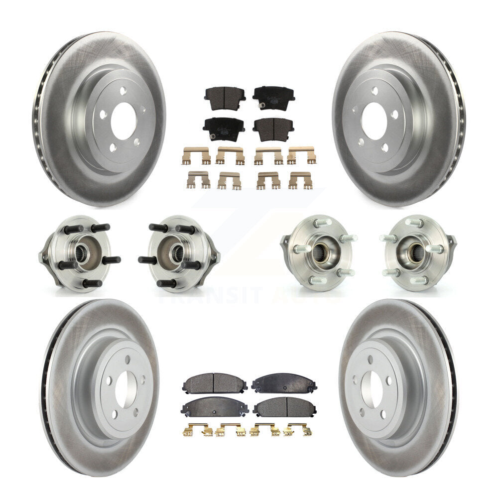 [Avant + Arrière] Kit d'ensemble roulement de roue et moyeu pour 2007-2008 Dodge Charger AWD avec 5.7L avec Police Package KBB-112608