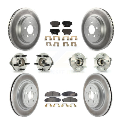 [Avant + Arrière] Kit d'ensemble roulement de roue et moyeu pour 2007-2008 Dodge Charger AWD avec 5.7L avec Police Package KBB-112608