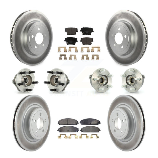[Avant + Arrière] Kit d'ensemble roulement de roue et moyeu pour 2007-2008 Dodge Charger AWD avec 5.7L avec Police Package KBB-112608
