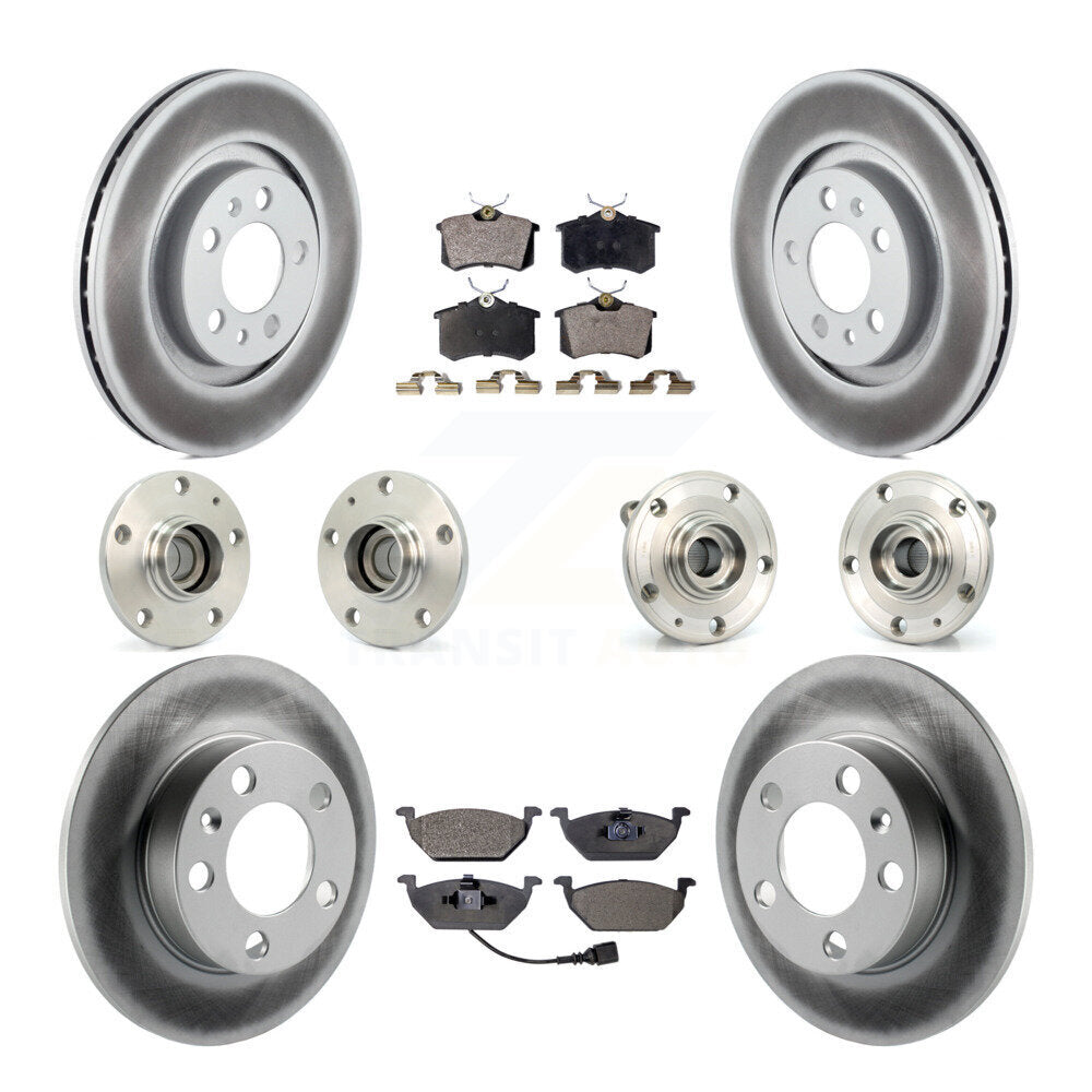 [Avant + Arrière] Kit d'ensemble roulement de roue et moyeu pour 2006 Volkswagen Jetta avec 280mm Diameter Rotor 7th 8th Digit Of VIN Is "9M" Or "1J" KBB-112619