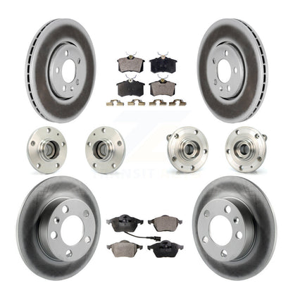 [Avant + Arrière] Kit d'ensemble roulement de roue et moyeu pour 2006 Volkswagen Jetta avec 288mm Diameter Rotor 7th 8th Digit Of VIN Is "9M" Or "1J" KBB-112620