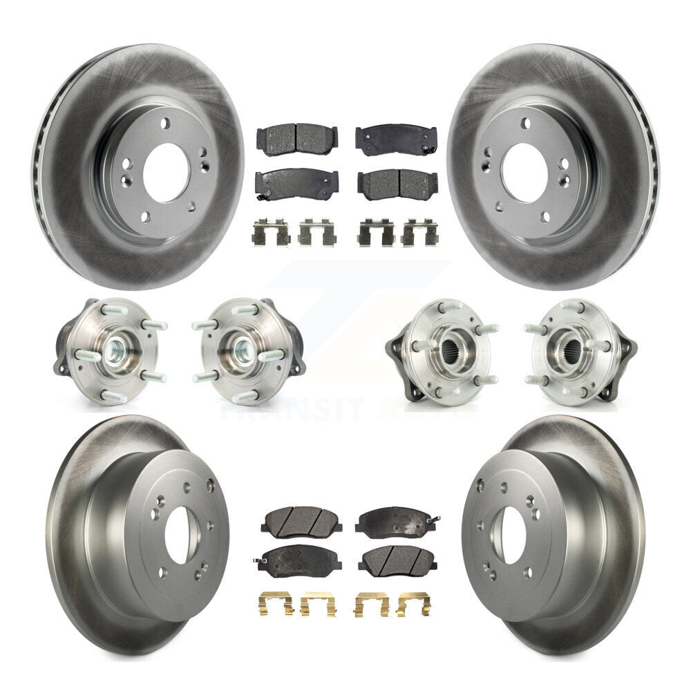 [Avant + Arrière] Kit d'ensemble roulement de roue et moyeu pour 2007-2009 Hyundai Santa Fe FWD KBB-112636