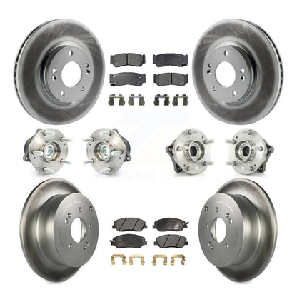 [Avant + Arrière] Kit d'ensemble roulement de roue et moyeu pour 2007-2009 Hyundai Santa Fe FWD KBB-112636