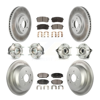 [Avant + Arrière] Kit d'ensemble roulement de roue et moyeu pour 2007-2012 Hyundai Veracruz FWD avec ABS Brakes KBB-112637